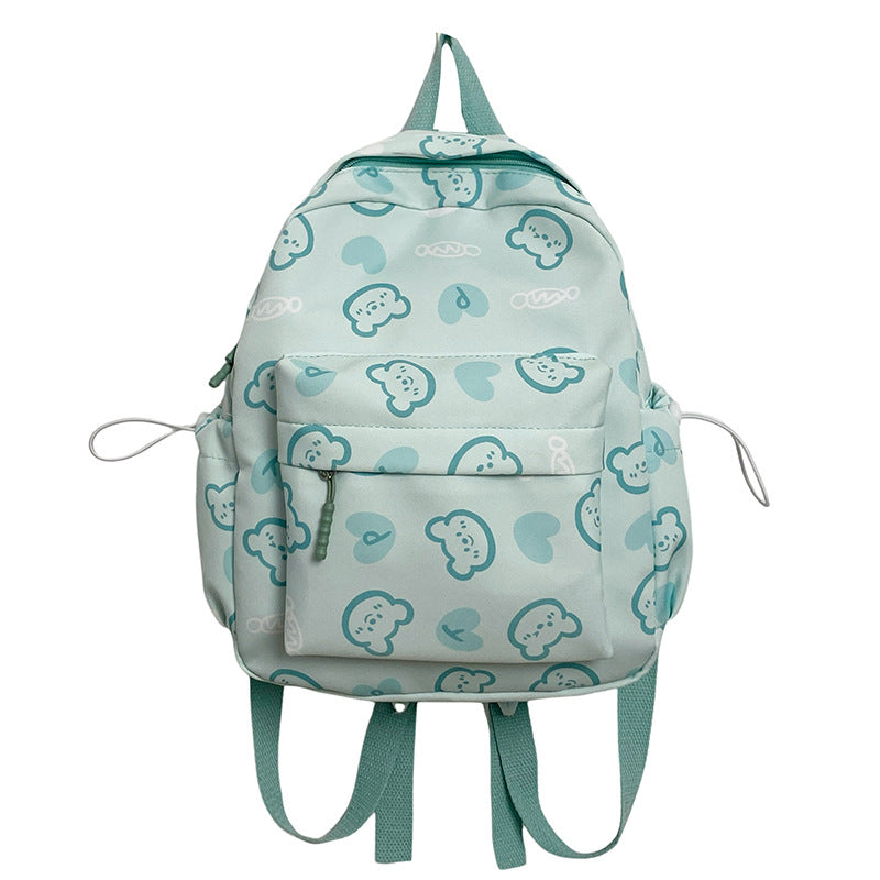 Cute Character Print School Backpack Bowlift