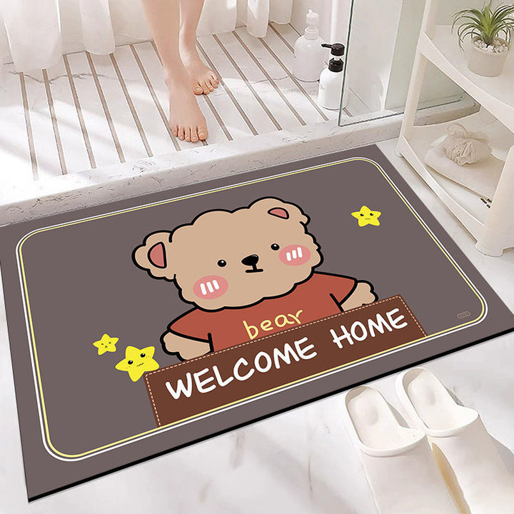 Absorbent Bathroom Mat Bowlift