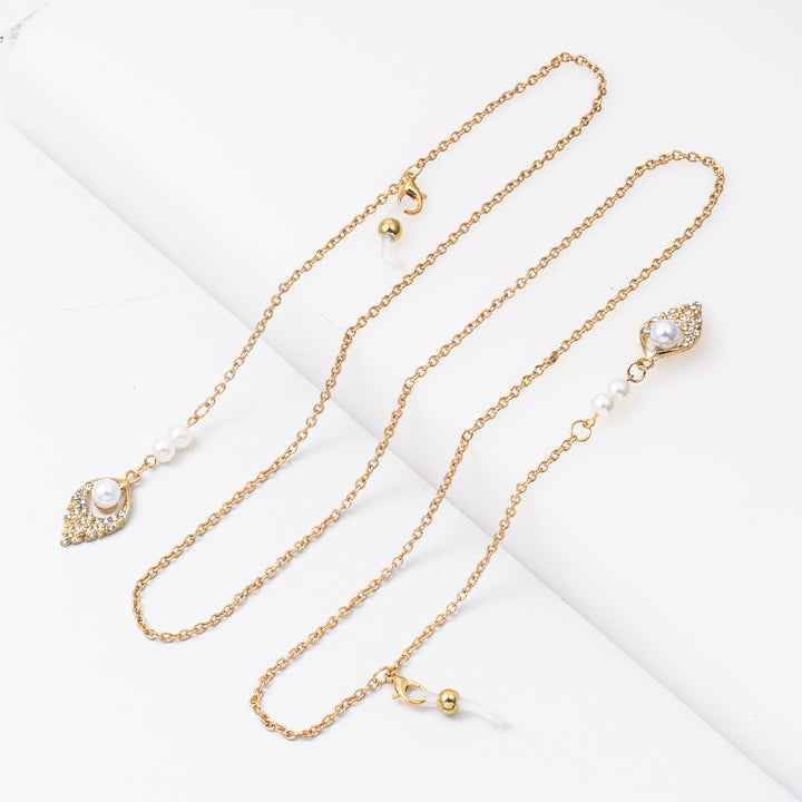 Elegant Dangle Pearl Earrings with Chain Bowlift