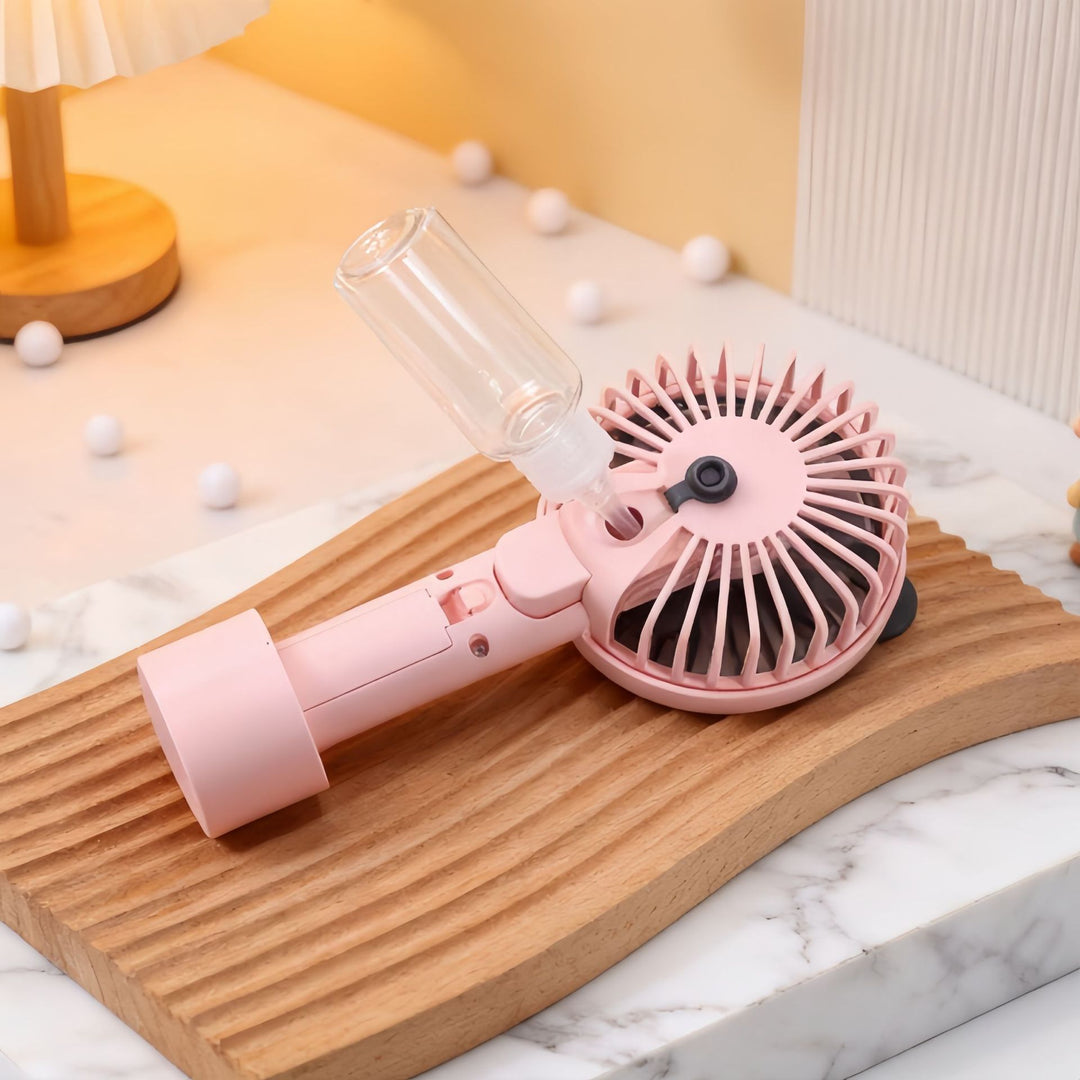 Portable Mini Fan with Spray Function Bowlift