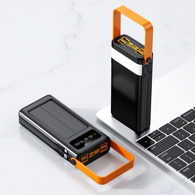 Portable Solar Power Bank with Innovative Hybrid Charging System Bowlift