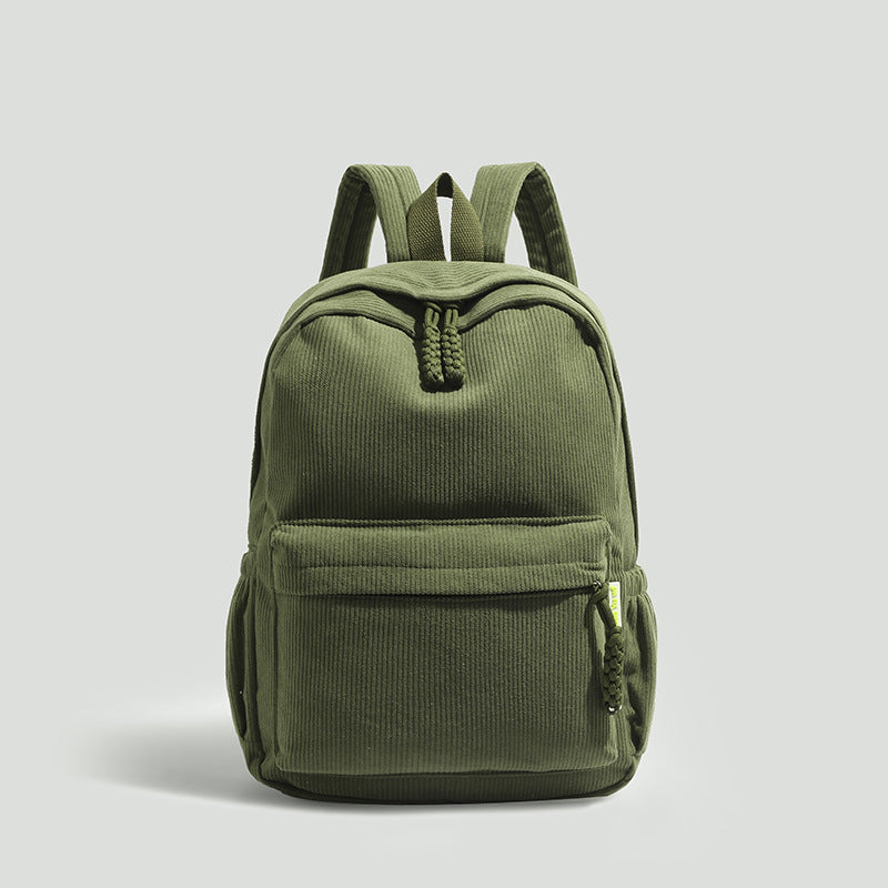 Ribbed Fabric Lightweight Backpack Bowlift