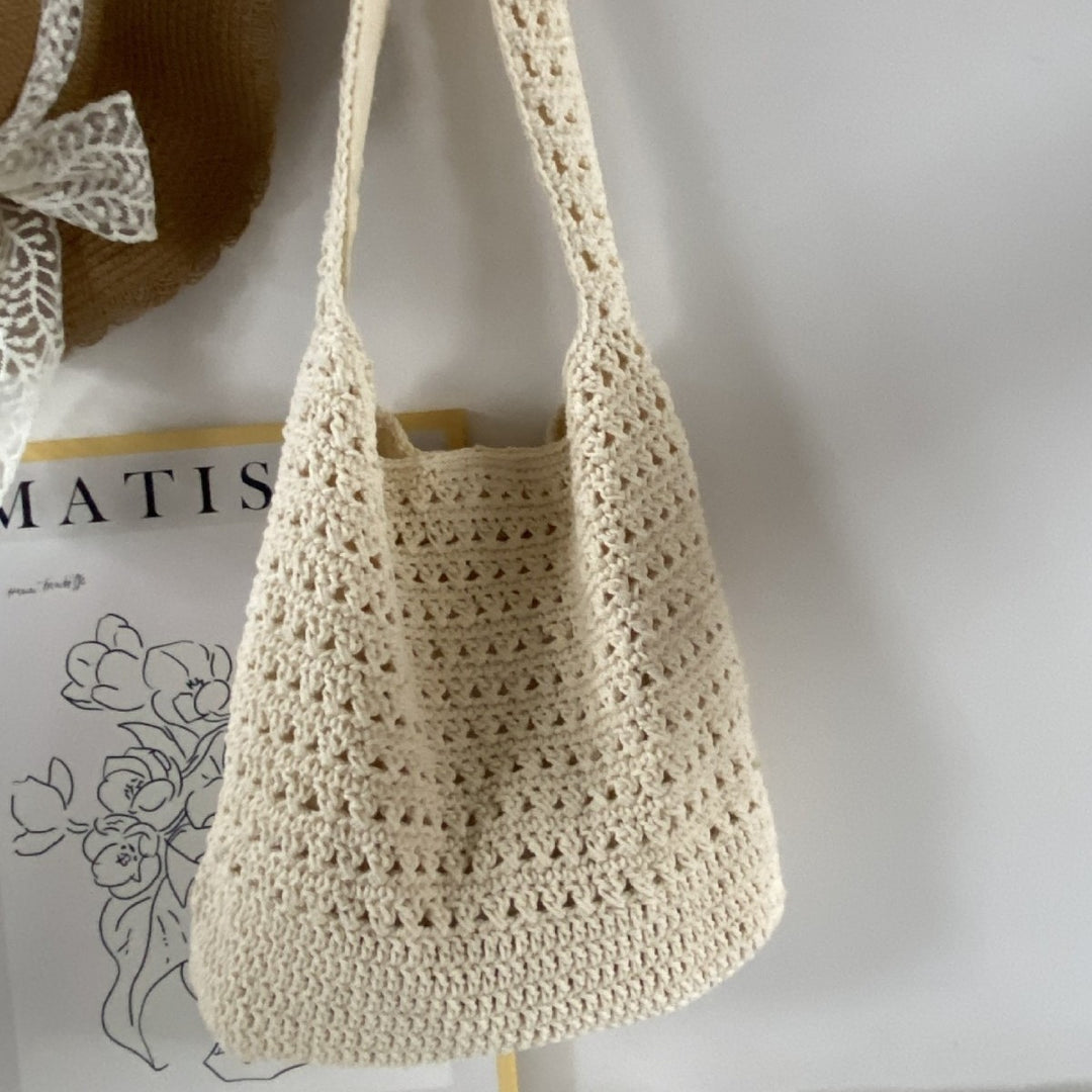 Hand-knotted leisure shoulder bag Bowlift