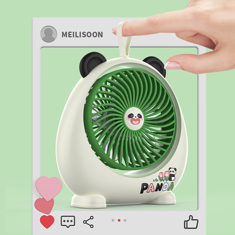 Women's portable mini fan in cute panda design Bowlift