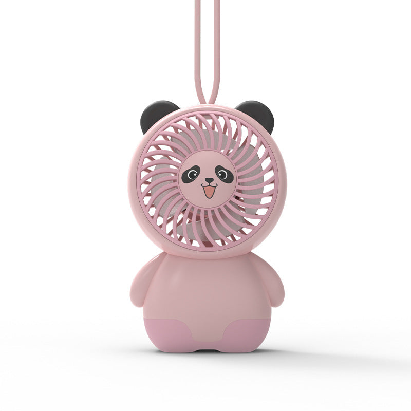 Portable Cute Animal-Themed Handheld Fan Bowlift