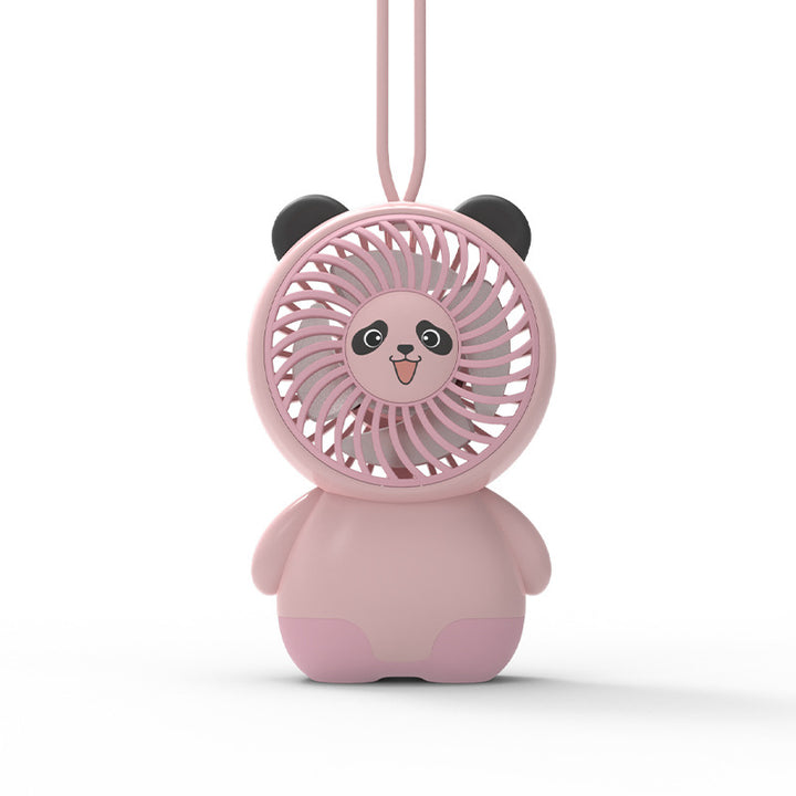 Portable Cute Animal-Themed Handheld Fan Bowlift