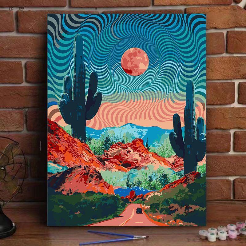 Cosmic Landscape Canvas Art Bowlift