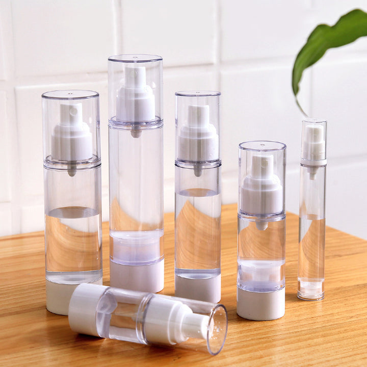Refillable Airless Pump Travel Bottle Set Bowlift
