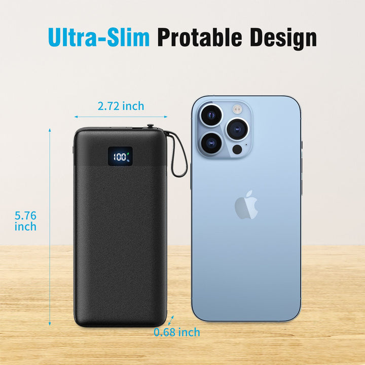 Powerbank with Integrated Socket Function and Smart Charging Bowlift