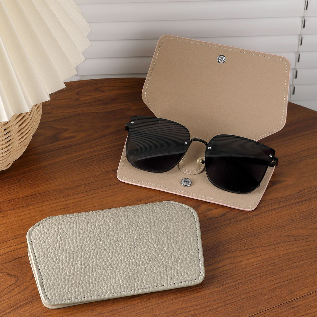 Durable Leather Sunglasses Case