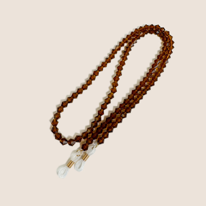 Beaded Eyewear Chain with Clear Tips Bowlift
