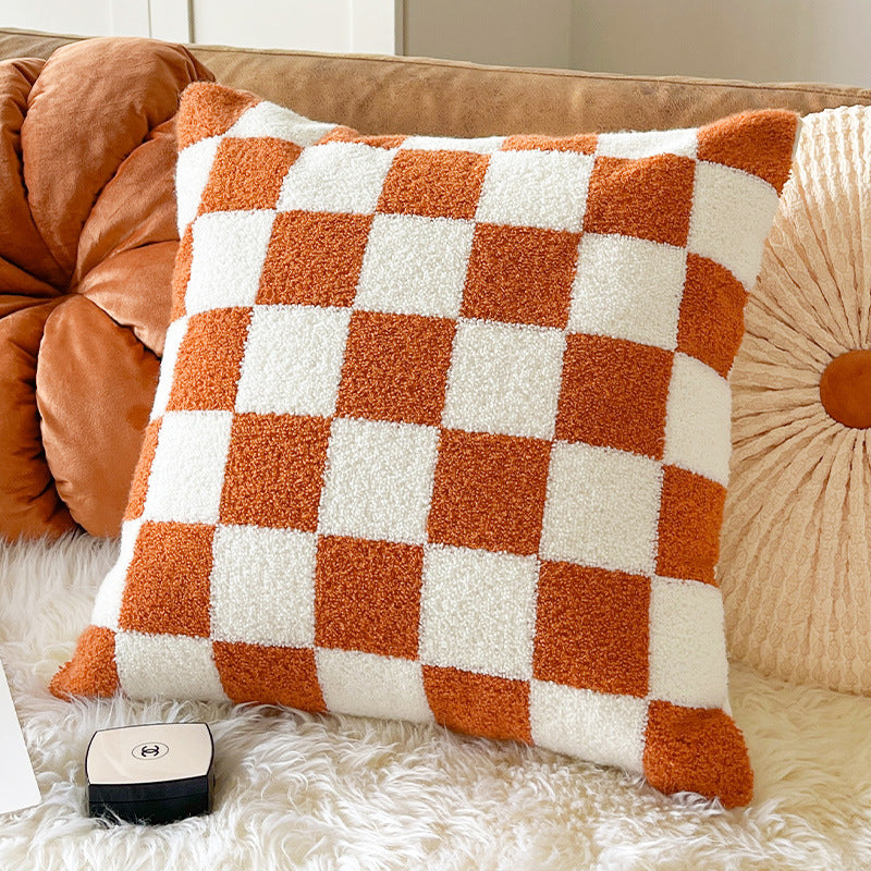 Plush Pumpkin-Shaped Velvet Decorative Throw Pillow Bowlift