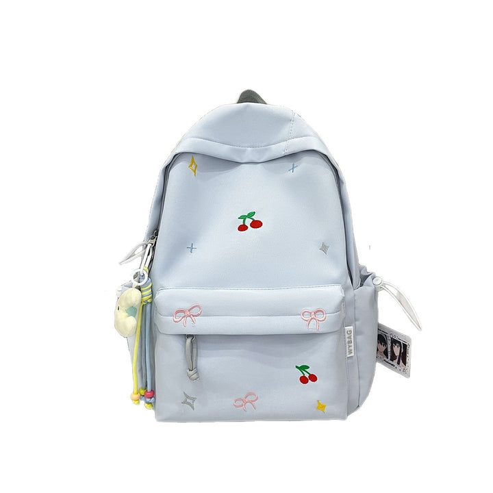 Playful backpack with embroidery Bowlift