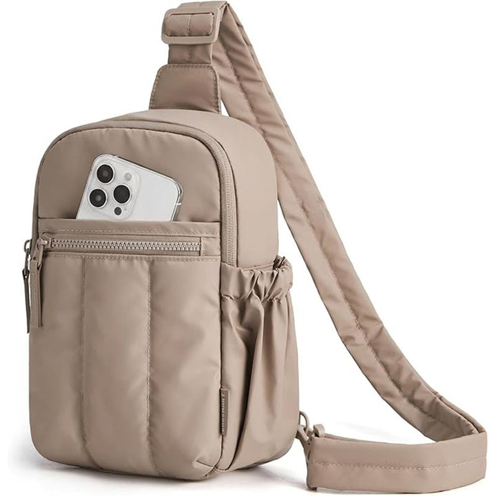 Compact shoulder bag with multiple compartments Bowlift