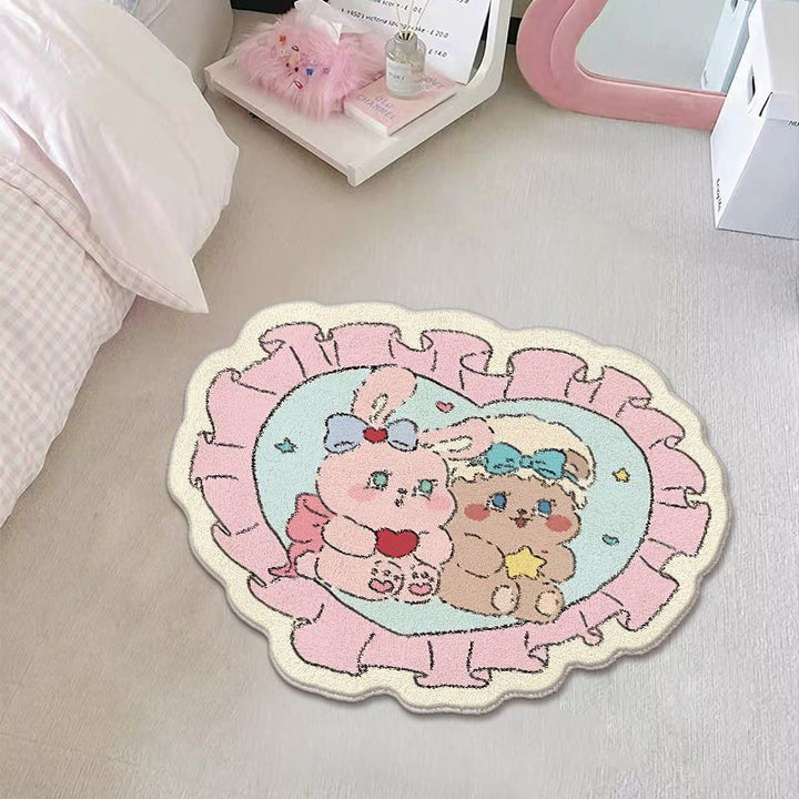 Adorable Cartoon Bear Area Rug Bowlift