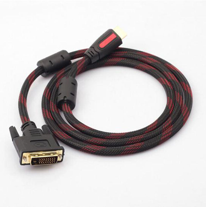 High-Speed HDMI to DVI Video Cable with Durable Braided Jacket Bowlift