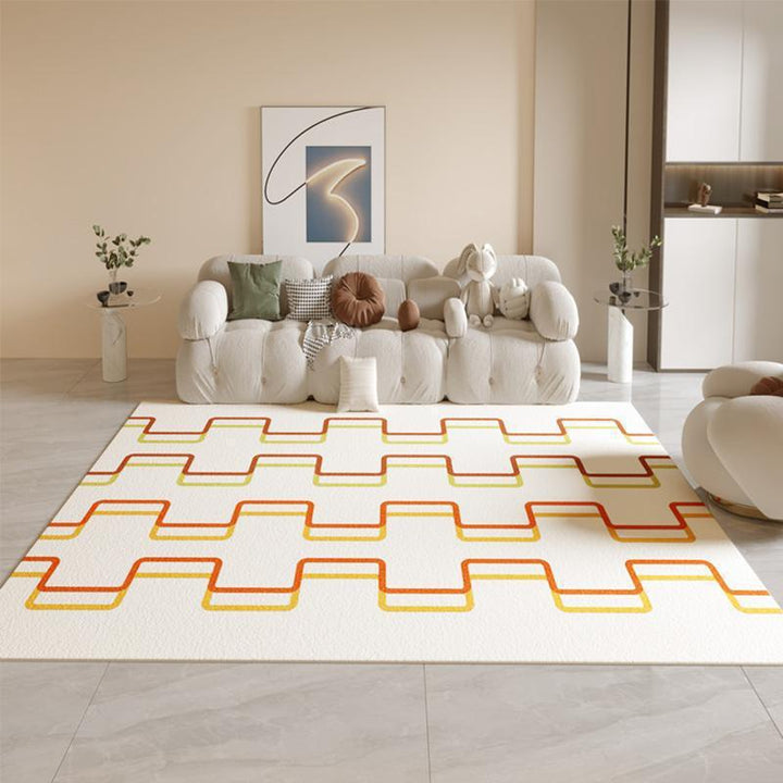 Geometric Pattern Area Rug Bowlift