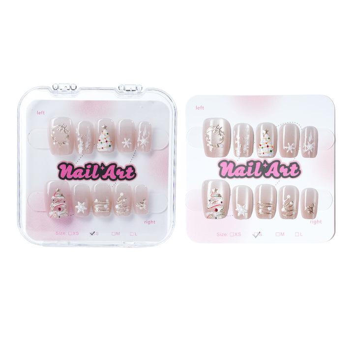 Glittering Holiday Nail Art Bowlift