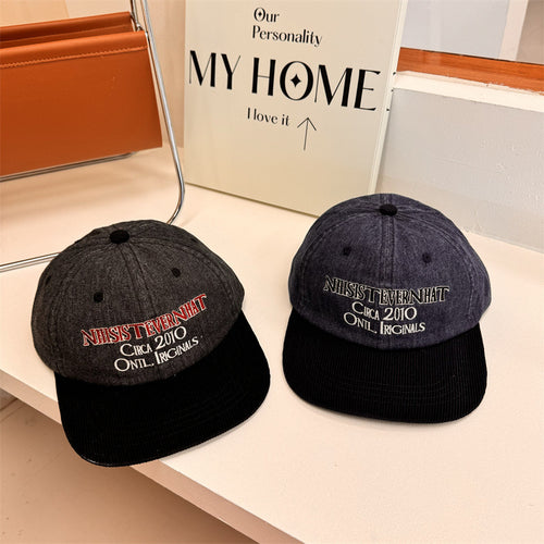 Men's Vintage-Inspired Embroidered Baseball Cap Bowlift