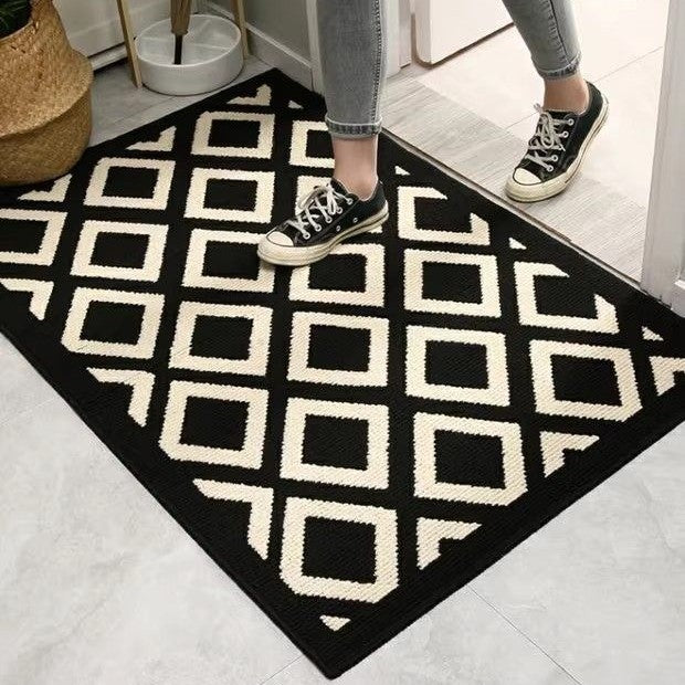 Geometric Pattern Area Rug Bowlift