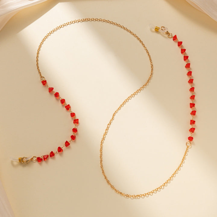 Decorative Crystal Eyewear Chain Bowlift