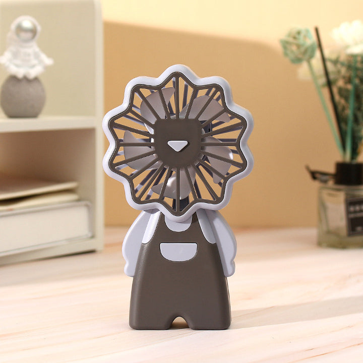 Women Portable Mini Fan in Creative Figure Design Bowlift