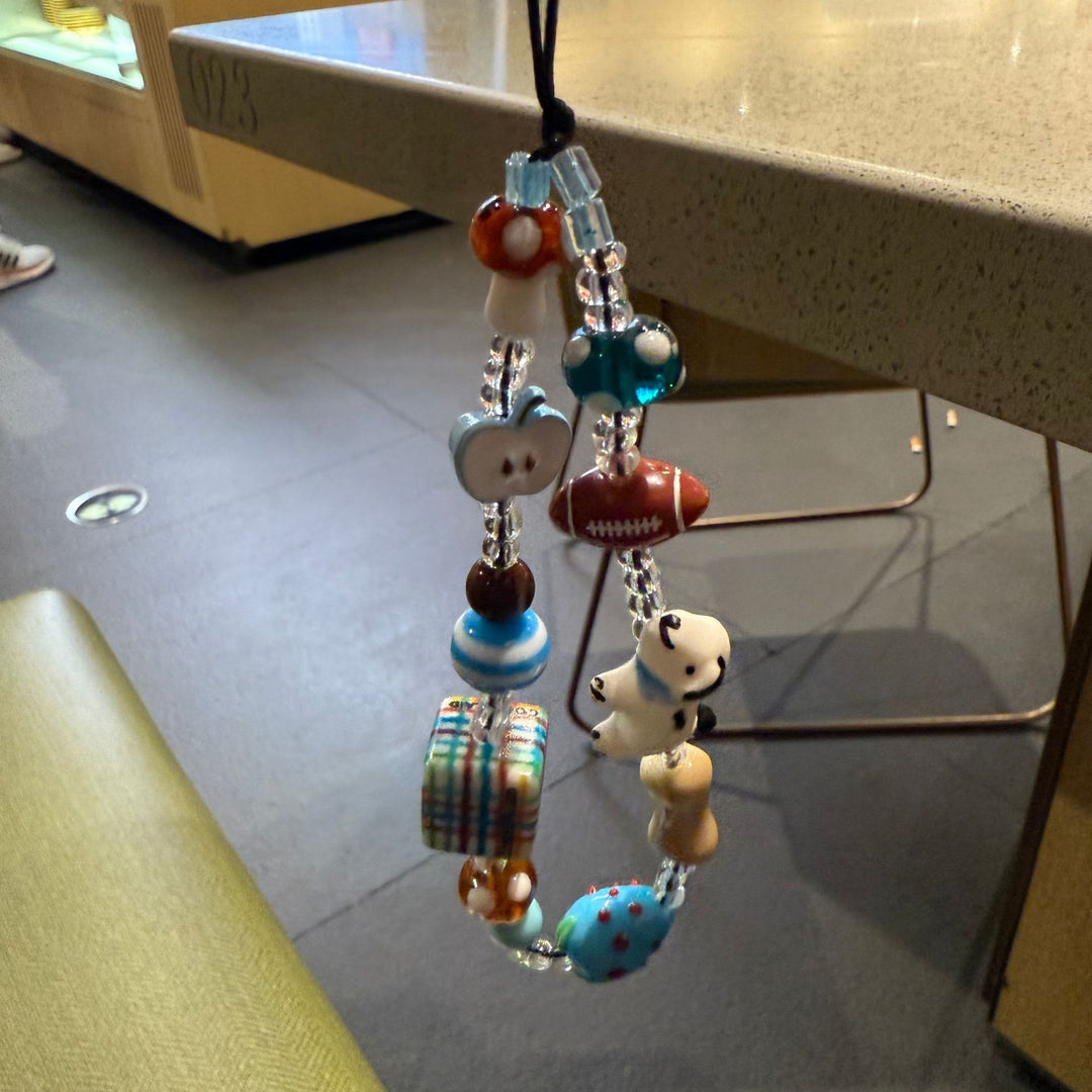 Handcrafted Beaded Charm Lanyard Bowlift