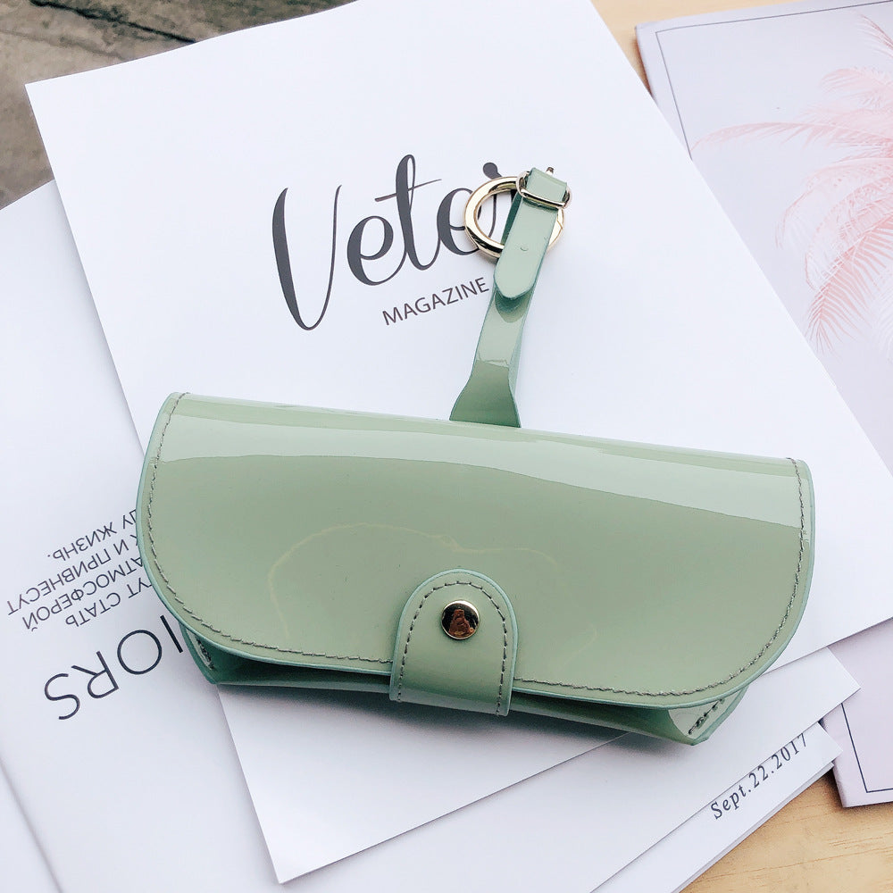 Stylish Patent Leather Eyeglasses Case Bowlift