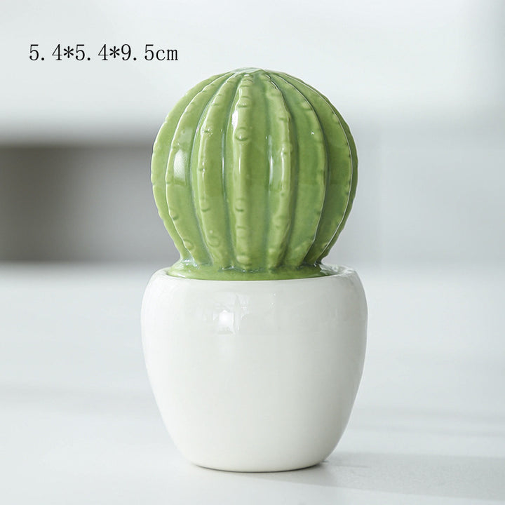 Decorative Ceramic Cactus Planter Bowlift