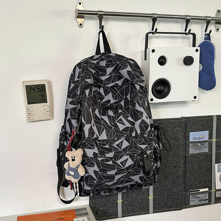 Geometric Pattern Casual Backpack Bowlift