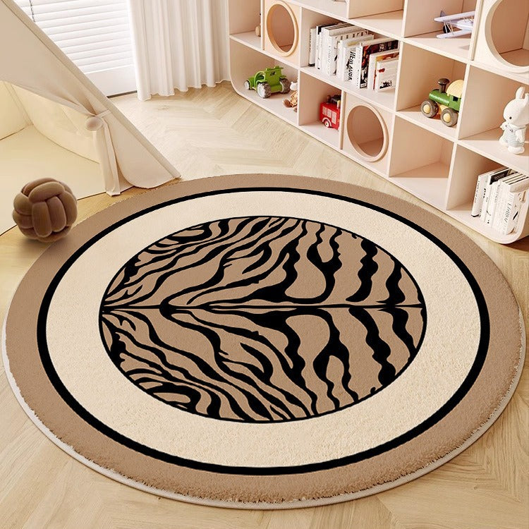 Abstract Circular Area Rug Bowlift
