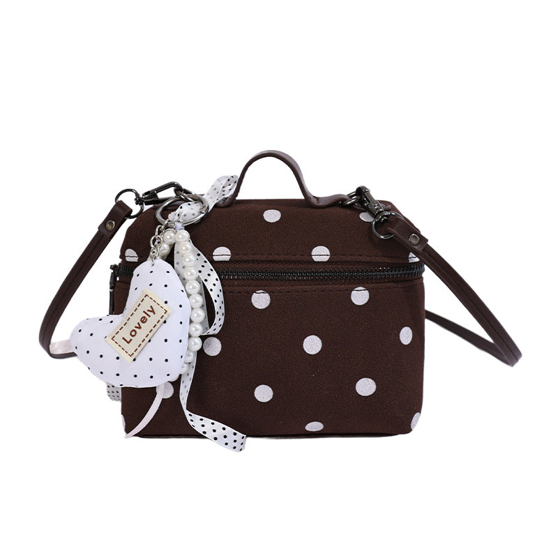Chic Polka Dot Crossbody Bag Bowlift