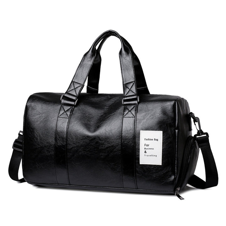 Stylish Leather Travel Duffel Bag Bowlift