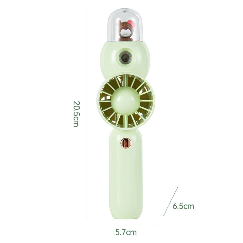 Adorable Cartoon-Themed Handheld Fan Bowlift