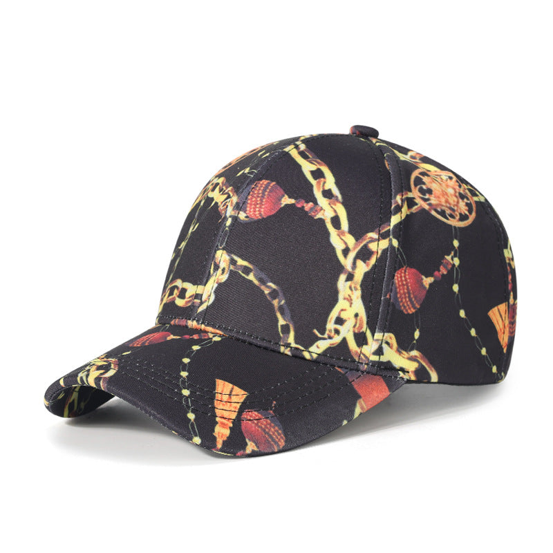 Women's Fashionable Artistic Print Baseball Cap Bowlift