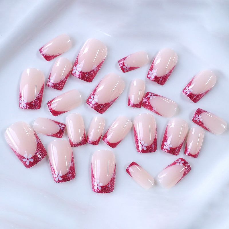 Floral Gradient Nail Art Bowlift