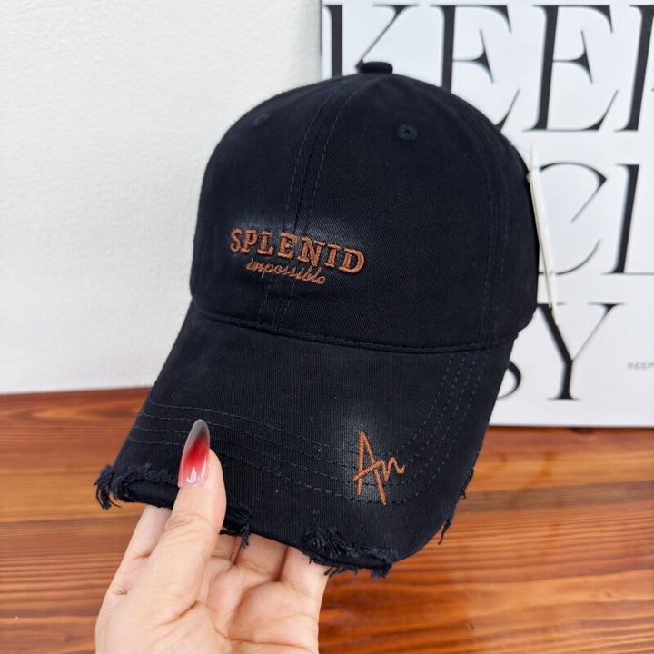 Women's Distressed Graphic Baseball Cap Bowlift