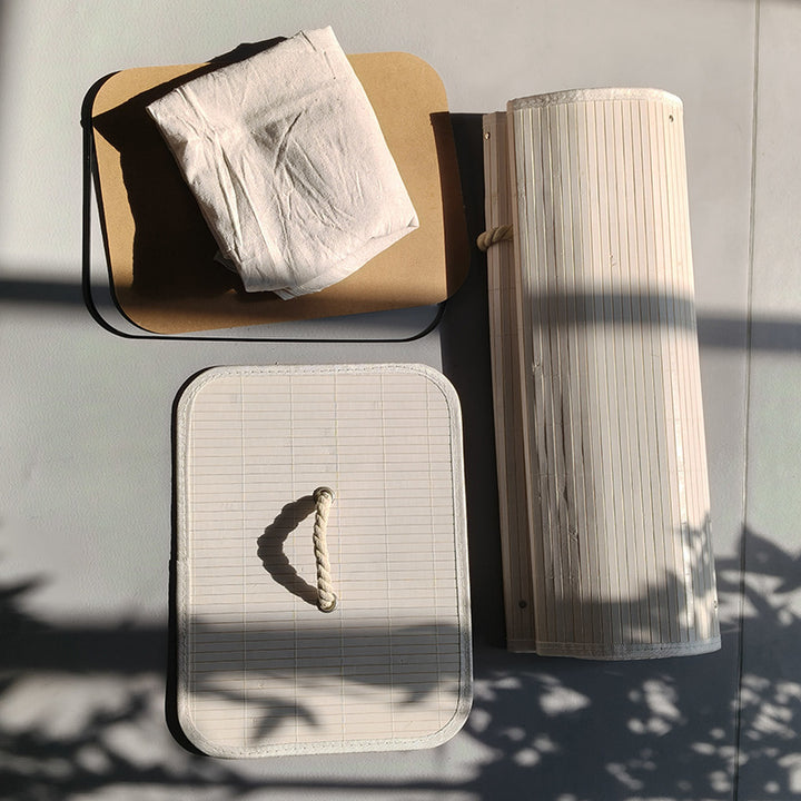 Laundry basket with lid and handle Bowlift