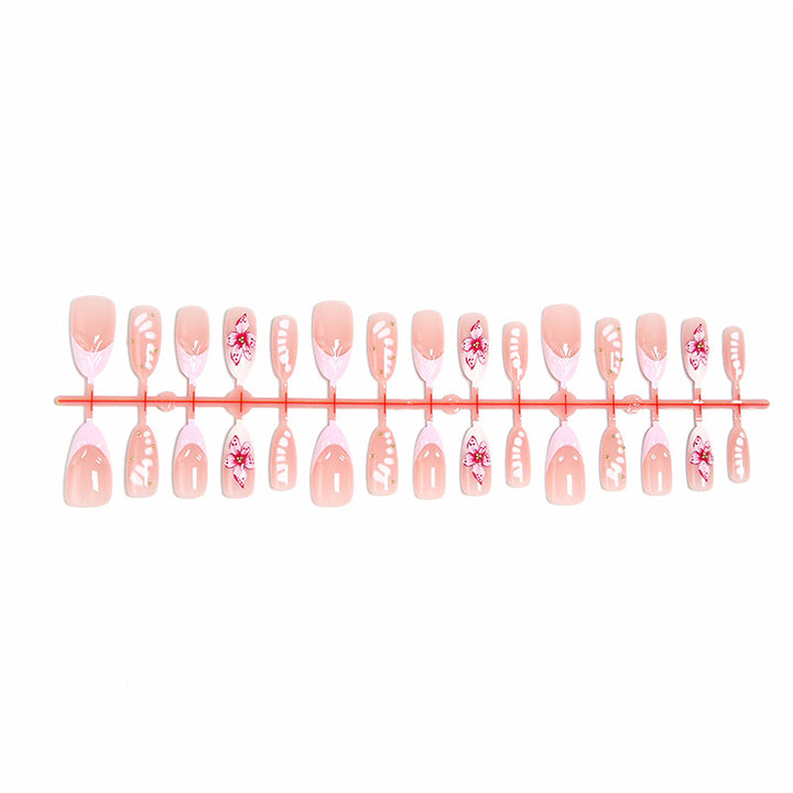 DIY Art Nail Set with Floral Accents Bowlift