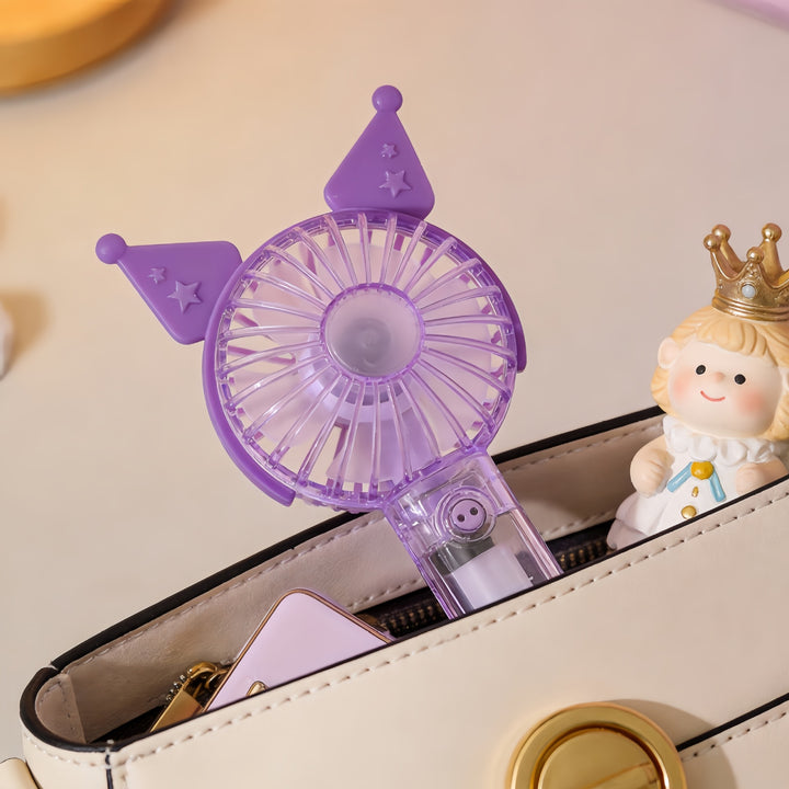 Portable hand-held fan with animal design and USB charging function Bowlift