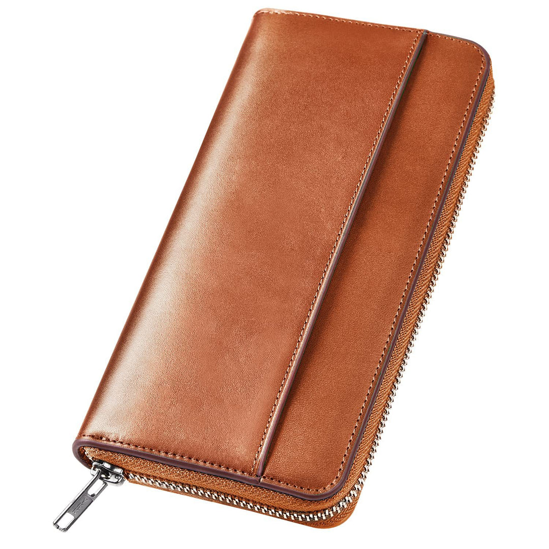 Zip-Around Leather Wallet Bowlift