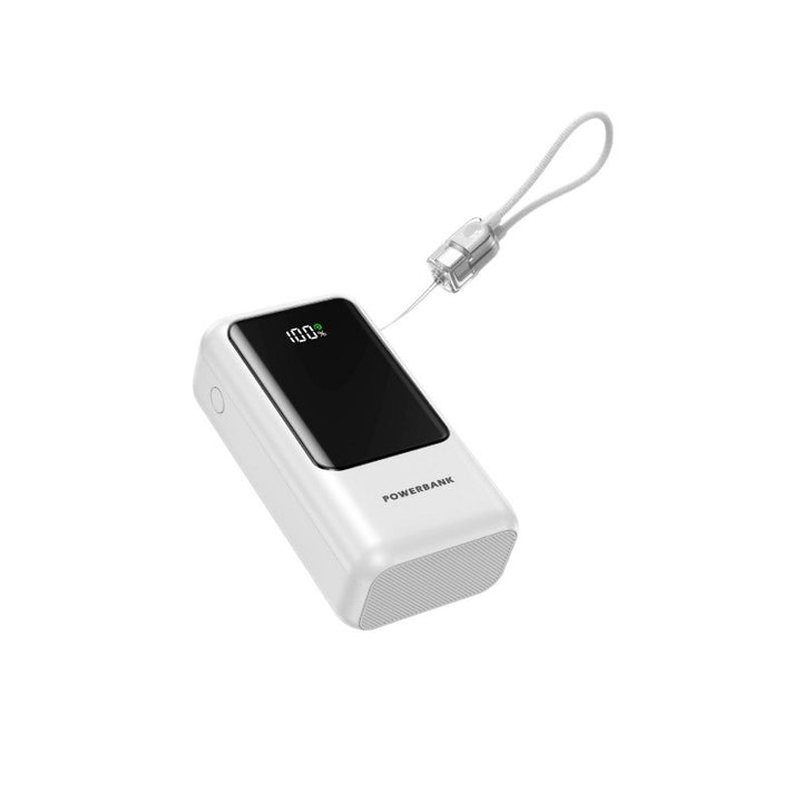 Portable power bank with digital charge indicator and compact design Bowlift