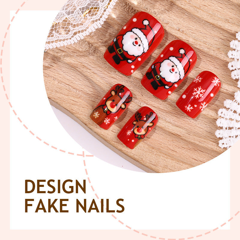 Creative Nail Art Set with Festive Christmas Design Bowlift