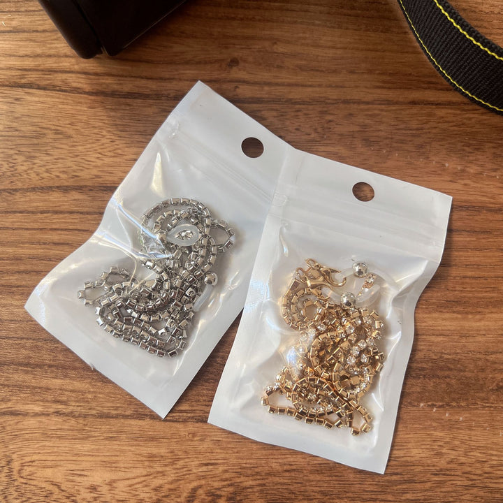 Glamorous Crystal-Accented Eyewear Chain Bowlift