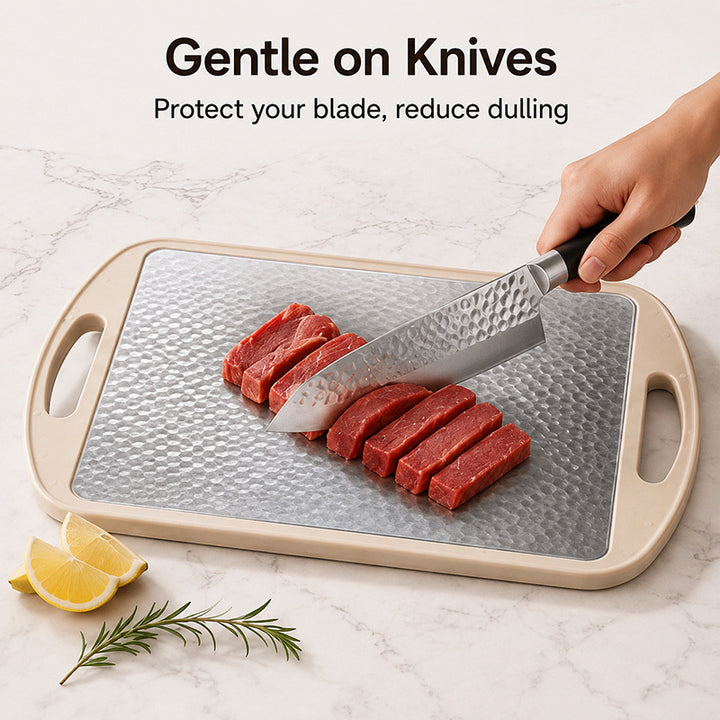 5-in-1 Thaw & Chop Tray, Rapid Defrosting Aluminum Plate