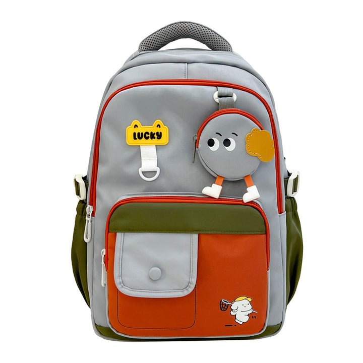 Playful Character Design School Backpack Bowlift