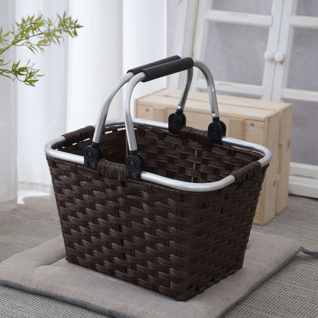 Practical shopping basket with aluminum handles Bowlift