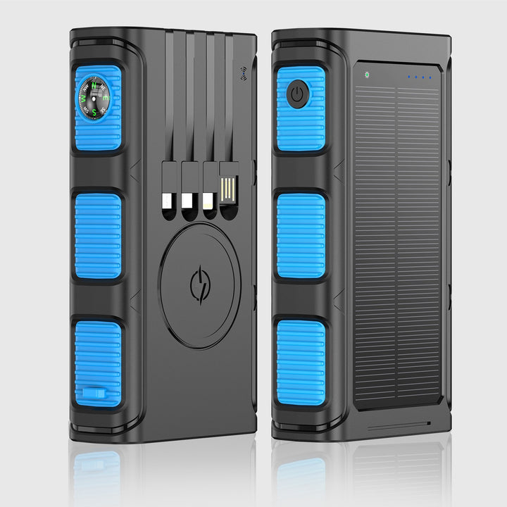 Multifunctional Solar Powerbank with Integrated Compass and Fast Charging Function Bowlift