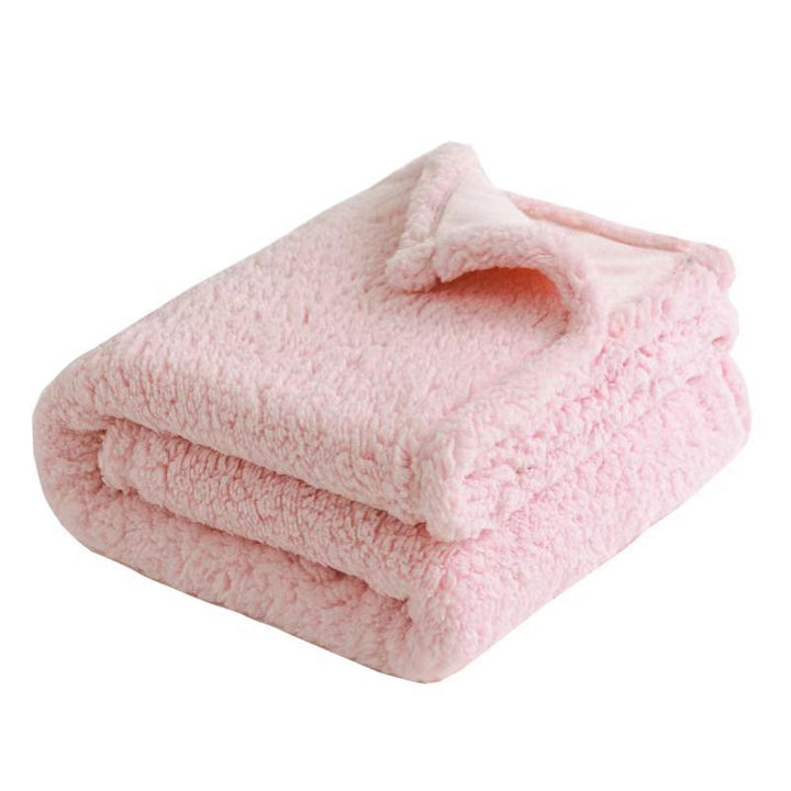 Oversized Reversible Plush Faux Fur Sherpa Throw Blanket