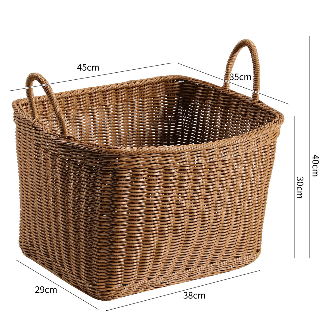 Versatile Handwoven Storage Basket with Ergonomic Handles Bowlift